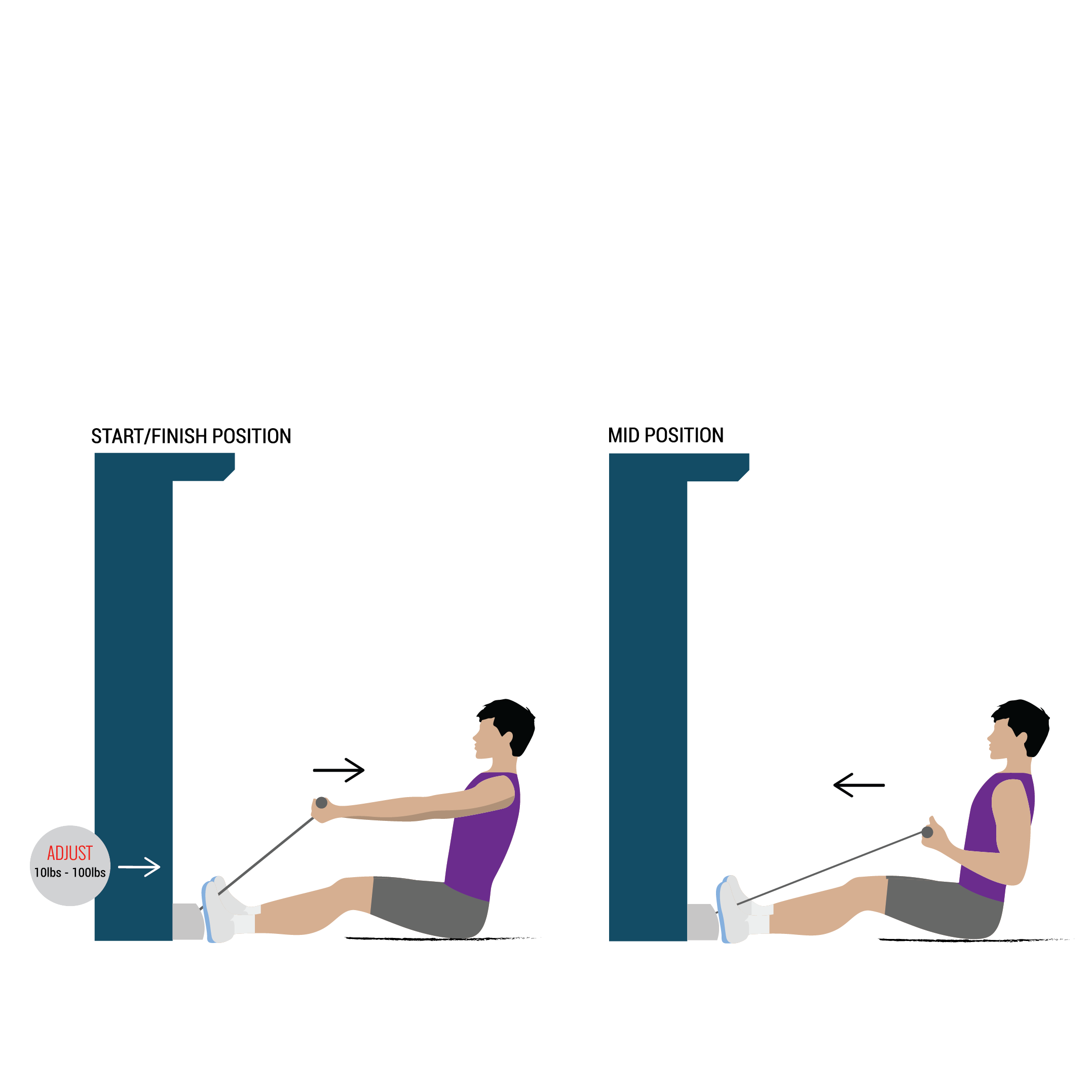 back seated row illustration