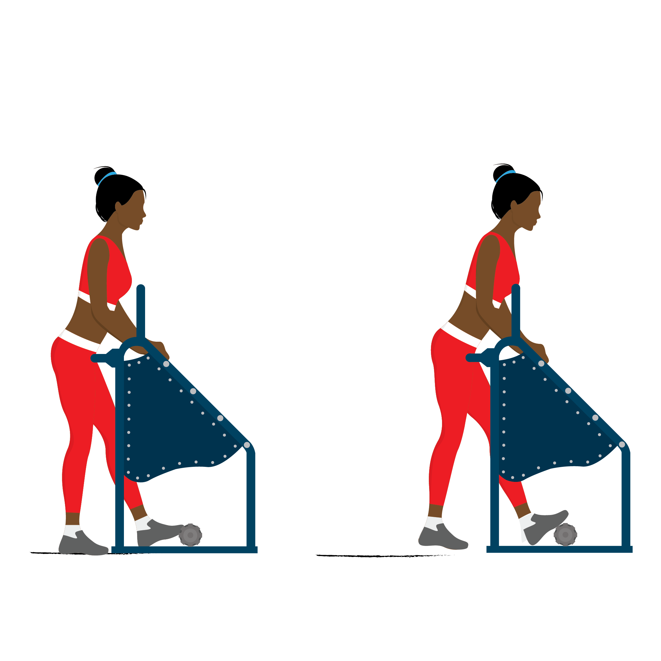 lower calf stretch illustration