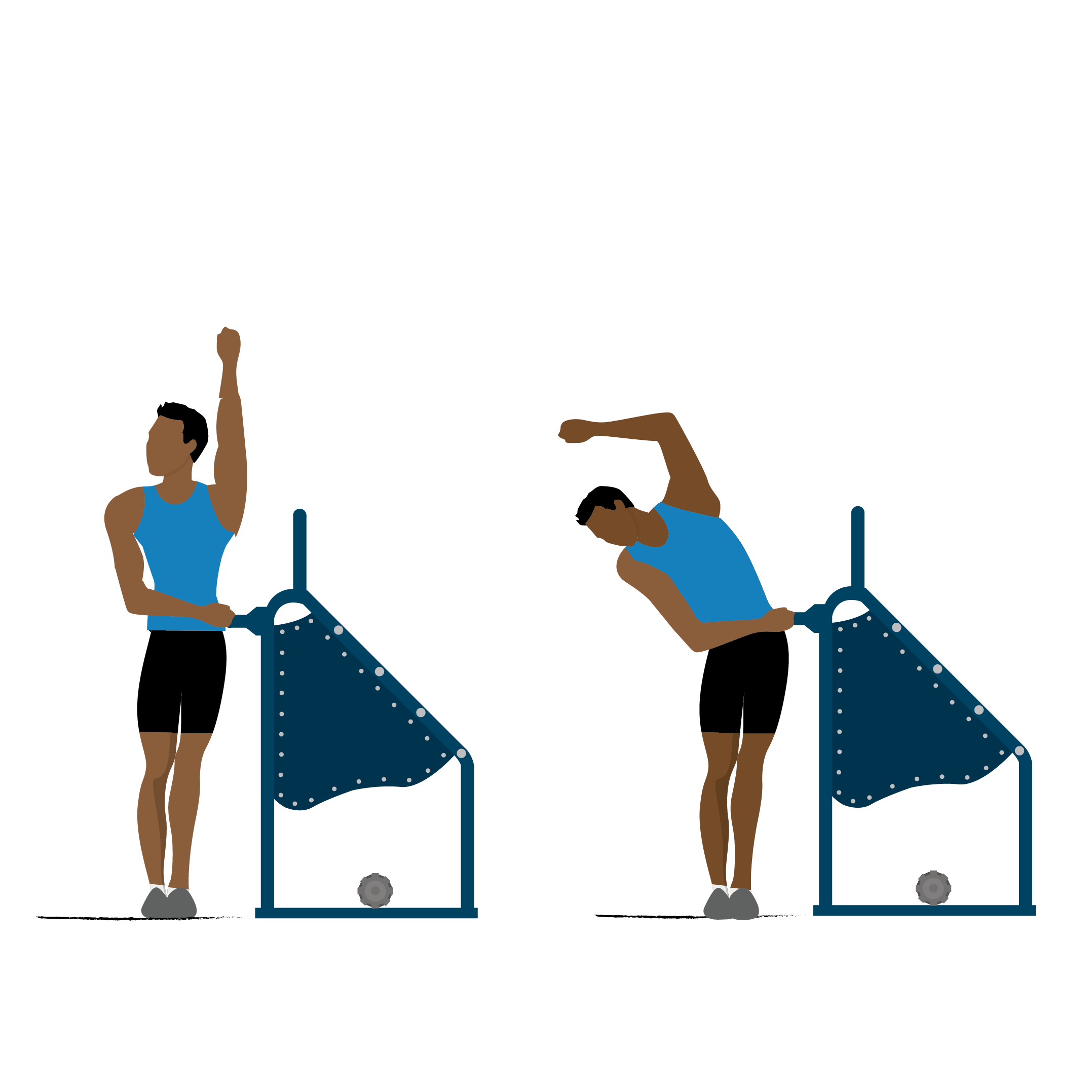 side bending stretch illustration