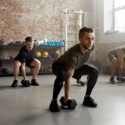 men working out
