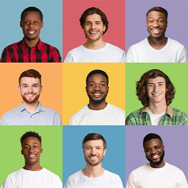diverse men
