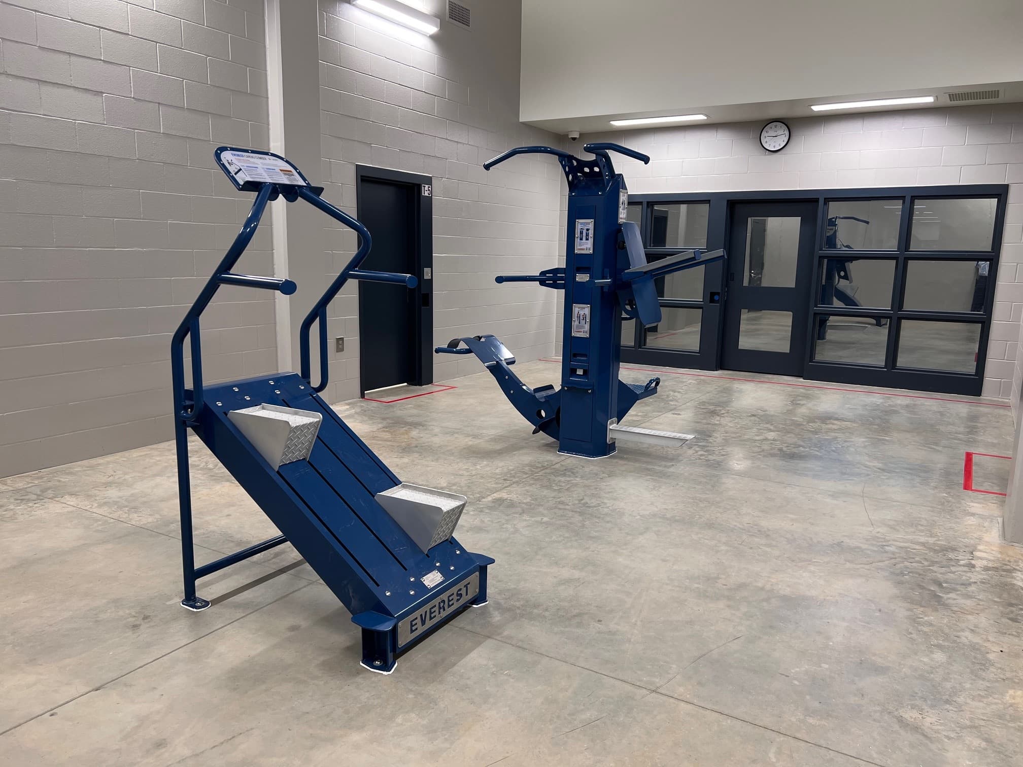 Inmate exercise equipment designed for safe, controlled correctional environments.