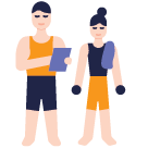 people working out