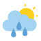 cloud and sun icon